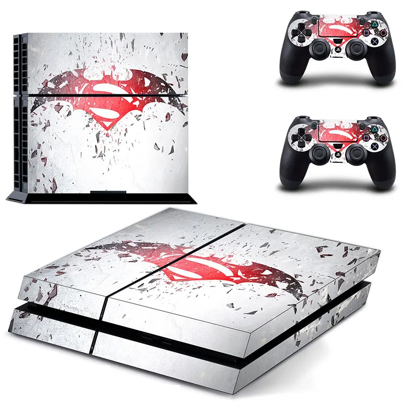 Бэтмен логотип ps 4 наклейка PS4 кожа для sony PS4 playstation 4 и 2 обложки контроллера - Цвет: DPTM0089