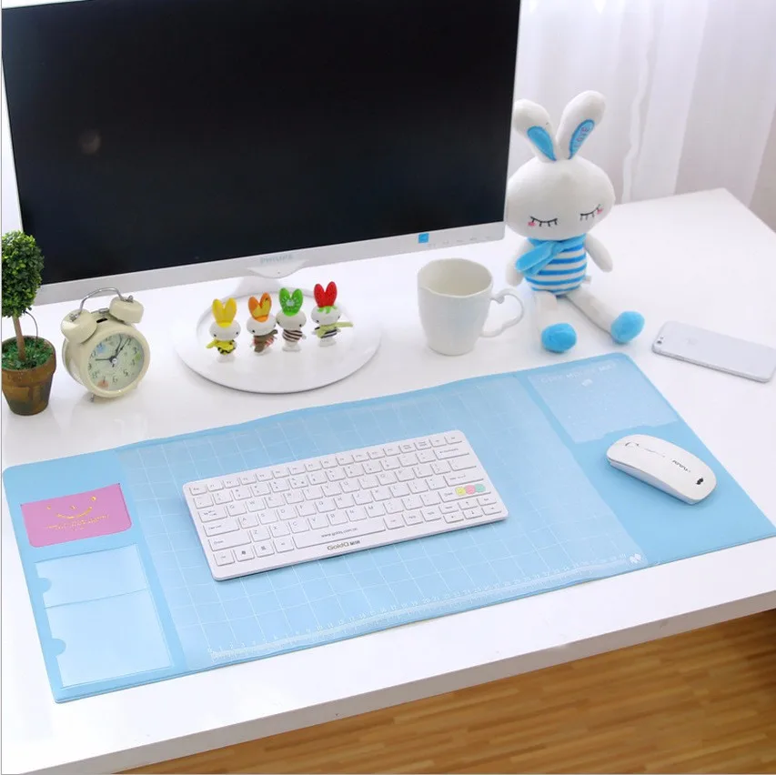 Большой Водонепроницаемый Настольный коврик Kawaii из ПВХ многофункциональный