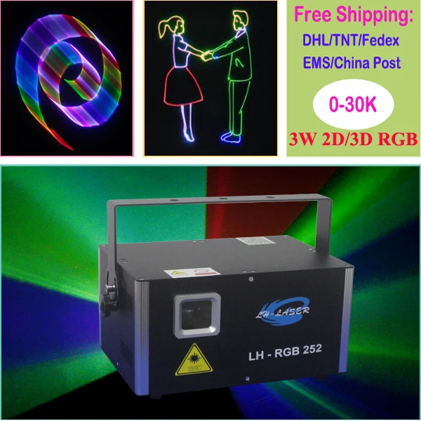 Полноцветный RGB Лазерный свет DJ Дискотека шоу клуб сценическое освещение