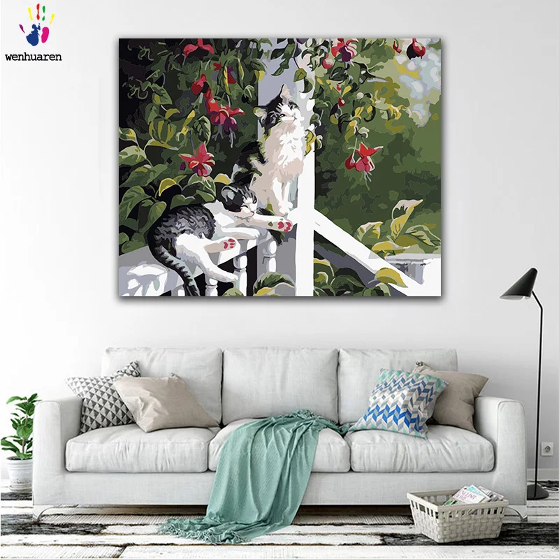 DIY картинки для раскраски по номерам в различных расцветках с применением