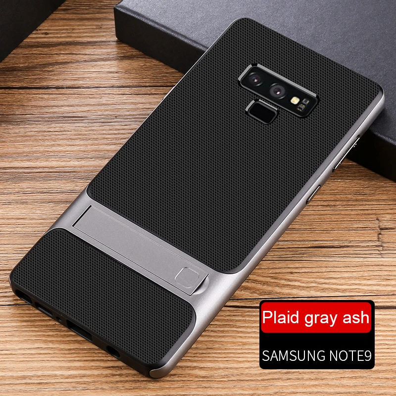 Силиконовый чехол для мобильного телефона, чехол-подставка для samsung Galaxy Note 9, чехол, противоударный, 360, защитный, 3D, гибридный, PC Note9, Fundas Capa, корпус - Цвет: Royce Gray