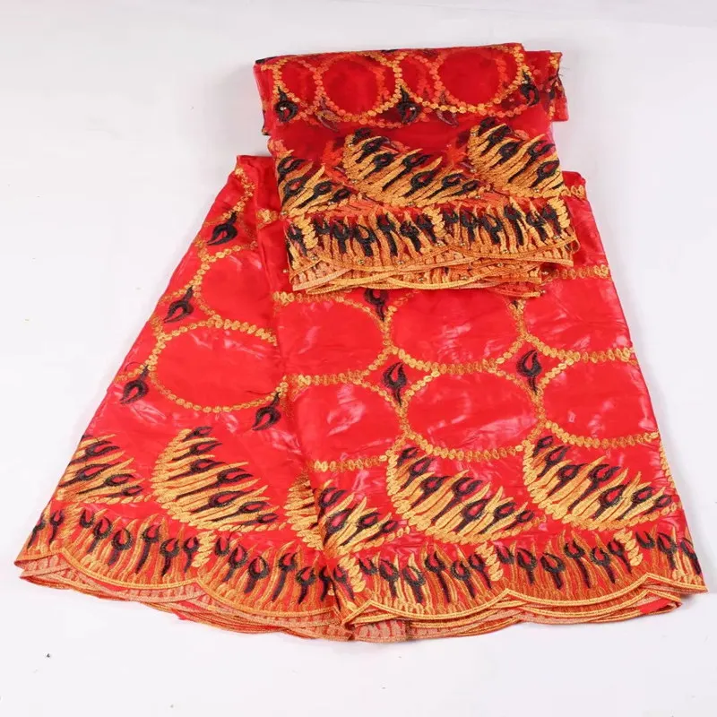 Вышитые Базен хлопчатобумажной ткани с 2 метров чистой кружева дизайн высокое