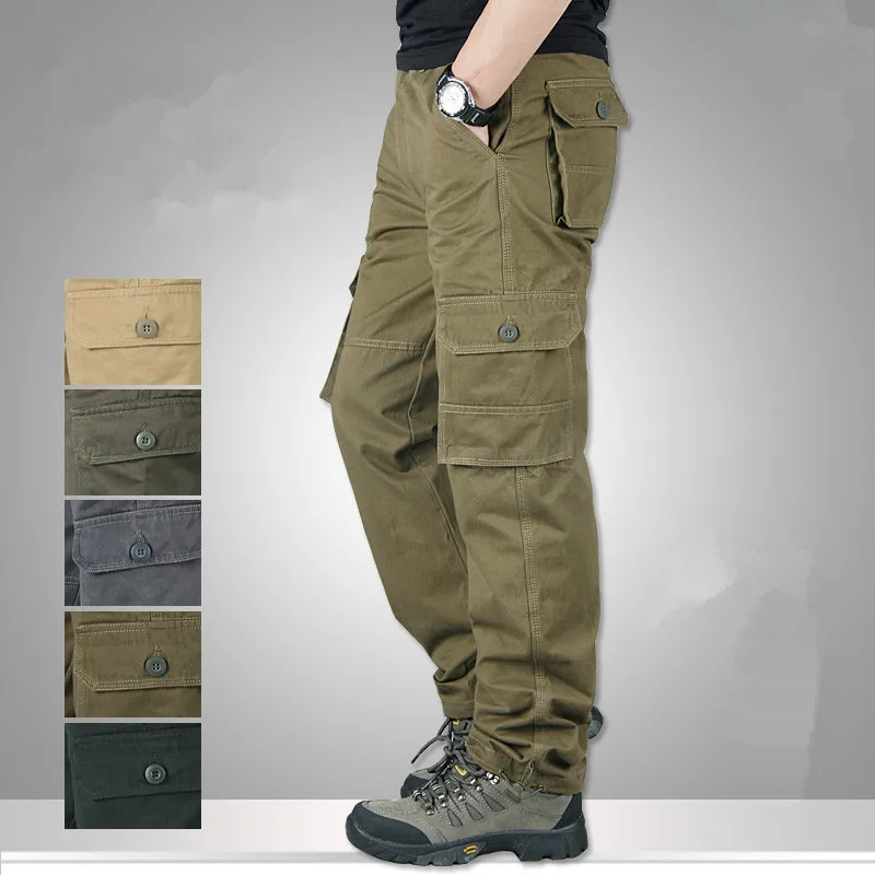 Новые тактические брюки Мужские Jogger повседневные размера плюс 4XL хлопковые с