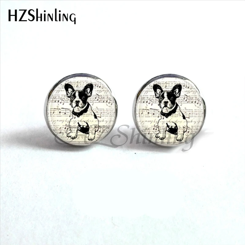 Женские серьги-гвоздики со стеклянным куполом | Украшения и аксессуары