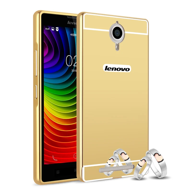 Для Fundas Lenovo K3 K4 K5 NOTE S850 P70 S90 Z90 vibe P2 K6 Note чехол Hybird зеркальный металлический
