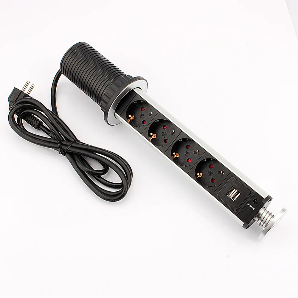 220V 16A всплывающее сокета hgzn Dual USB Порты и разъёмы Электрический настенный
