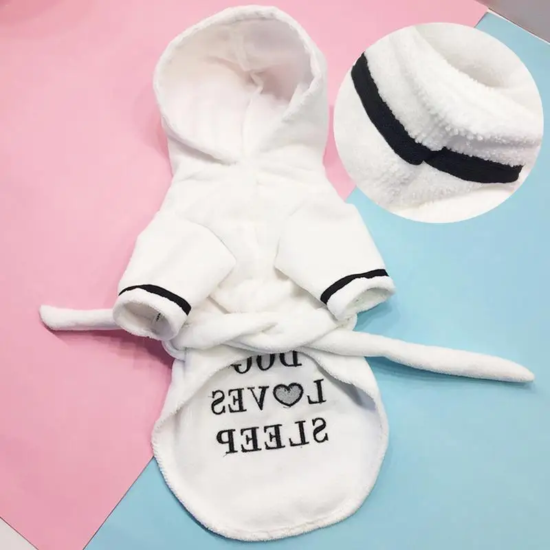 2019 банный халат для животных Коралловая кашемировая утолщенная Пижама с