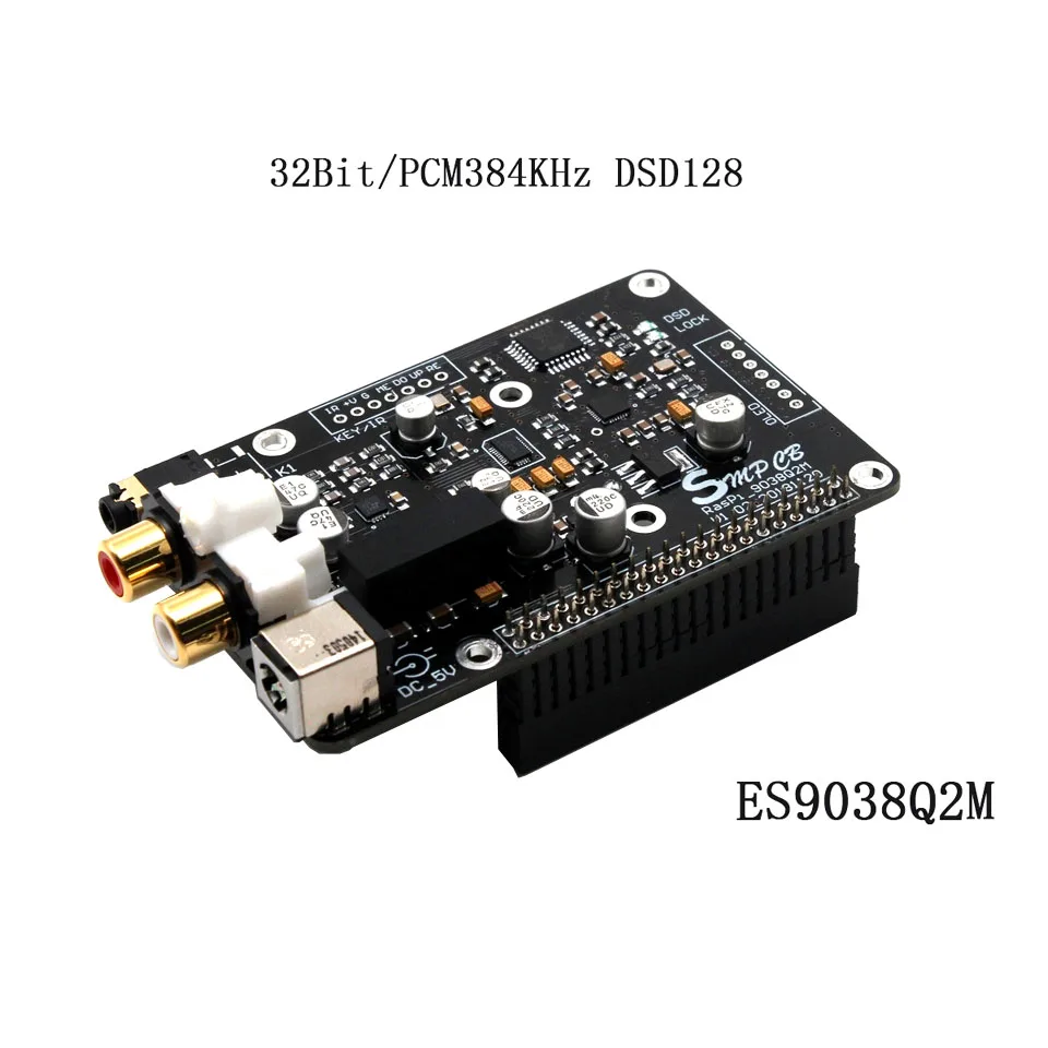 OLED ES9038q2m OPA1612 Op ies 32 бит/384 K DSD128 для Raspberry pi 2B 3B 3B+ декодер DAC цифровая вещательная плата G4-001