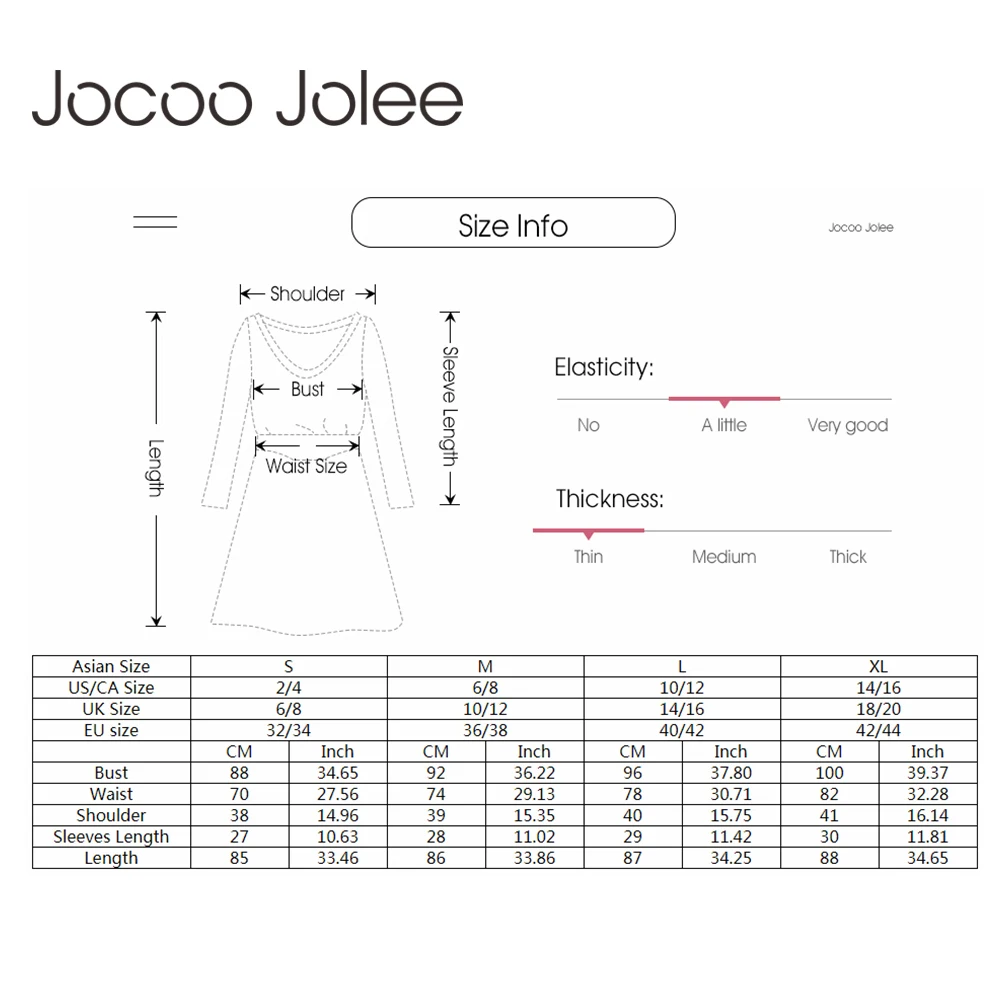 Платье Jocoo Jolee женское с глубоким V-образным вырезом пикантная одежда облегающее