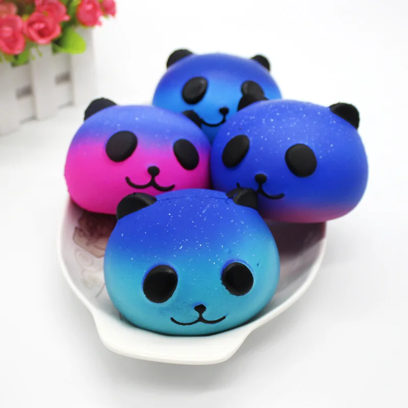 Милый синий panda Ароматические Squishy замедлить рост squeeze Дети липкий болотистый