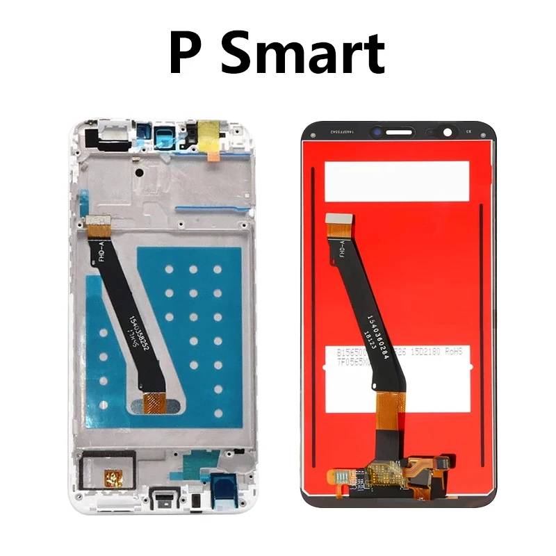 Для huawei P Smart/P Smart Plus/P Smart ЖК-дисплей кодирующий преобразователь сенсорного экрана в сборе запчасти с рамкой