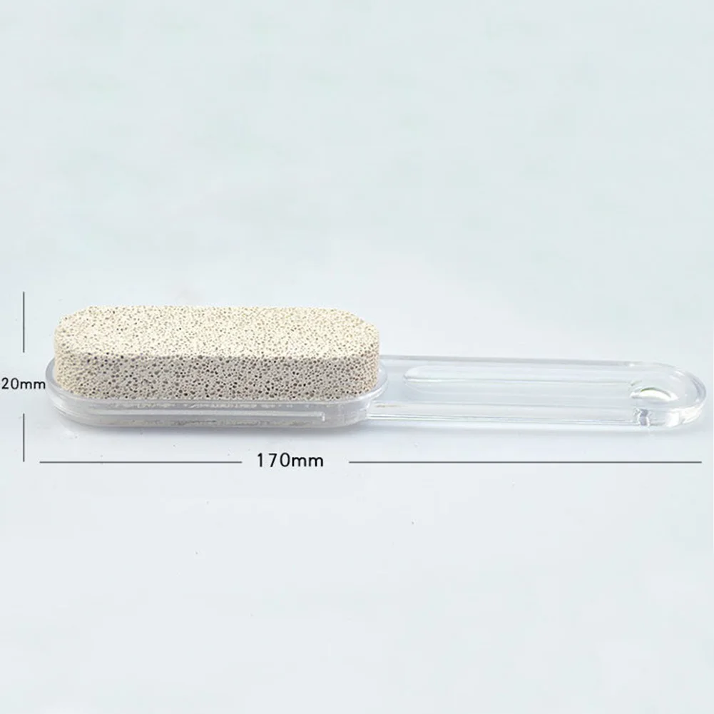 Durable Dead Skin Callus Remover Exfoliator Brush Scrub Home Pedicure Tool Grinder Foot Grinder Portable Pumice Stone Handle