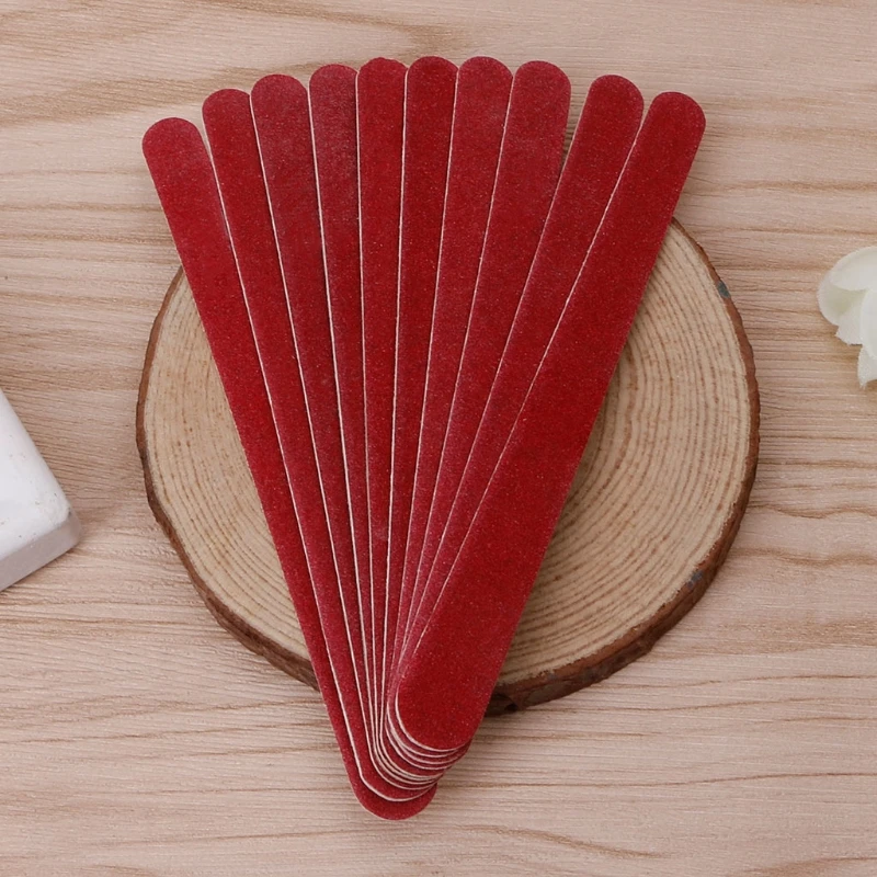 10Pcs/Set Nail Art Sanding Files Polish Acrylic Sandpaper Buffer Manicure Set Tools | Красота и здоровье