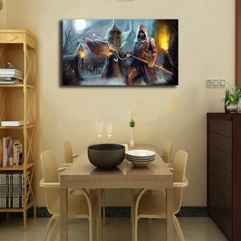 Bloodborne Jogo Wallpaper Wall Art Canvas Poster And Print Painting Decorative Picture For Office Living Room Home Decor | Дом и сад