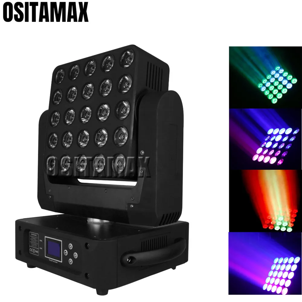 OSITAMAX-A Matrix blinder beam moving head 25x10w rgbw 4in1 dmx led professional equipment background lights | Лампы и освещение