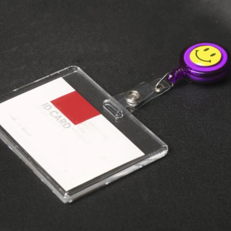 Высокое качество 5 шт. акриловый деловой значок с выдвижным значком на катушке