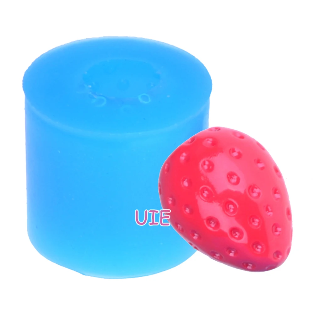 SYL074U 25 4 мм 3D клубника Гибкие Силиконовые Формочки Для фрукты форма для выпечки