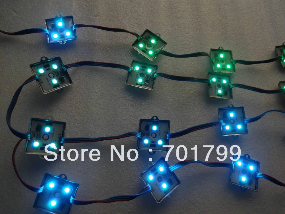 20 шт. DC12V WS2811 Светодиодный пиксельный модуль 0 72 Вт IP68 3 5050 SMD RGB LED | Лампы и освещение