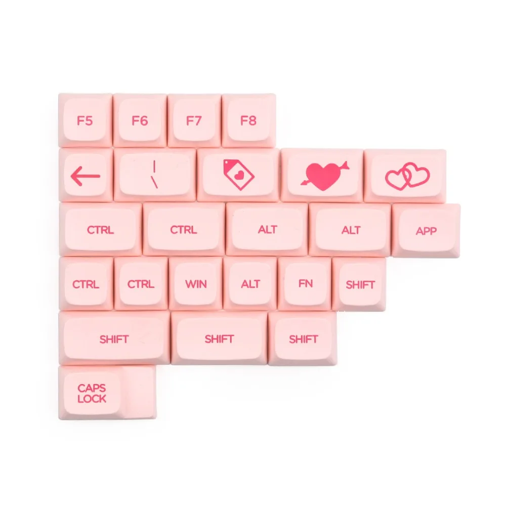 XDA Valentine keycap PBT краситель-подложка 179 клавиш для пользовательской механической клавиатуры подходит 96/104/108/Minila макет