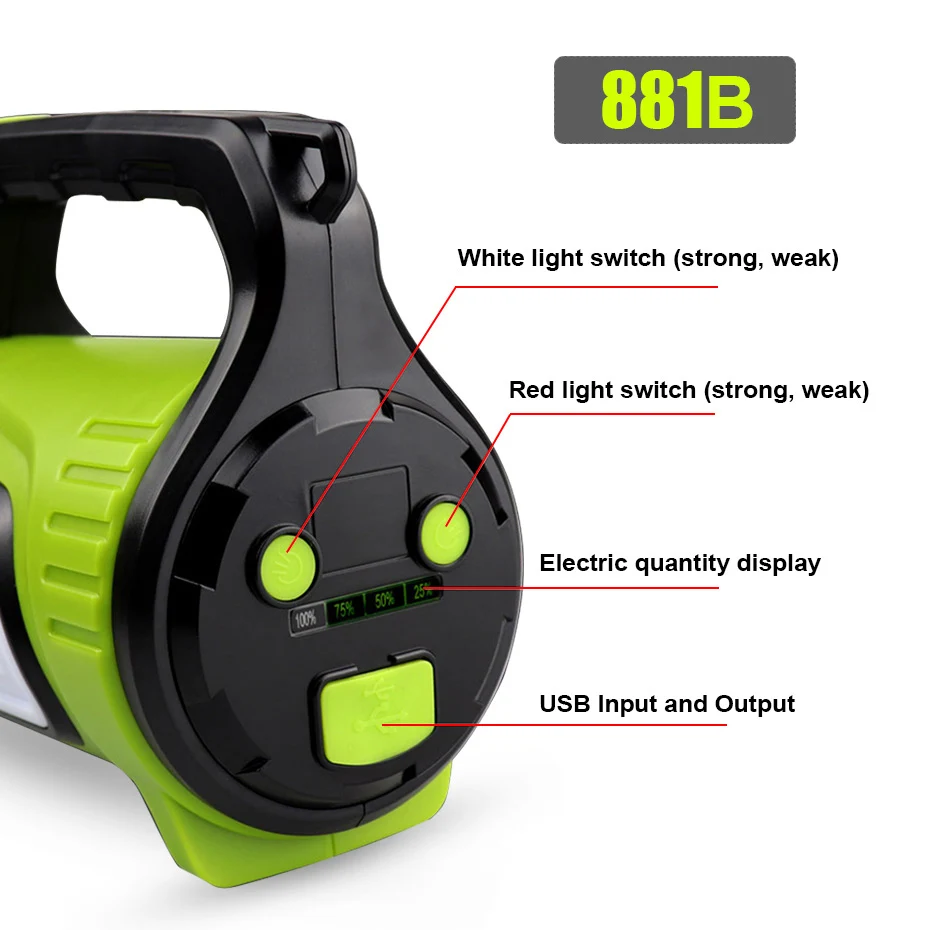 Портативный Точечный светильник уличсветильник лампа 1000 лм 10 Вт Foco светодиодная