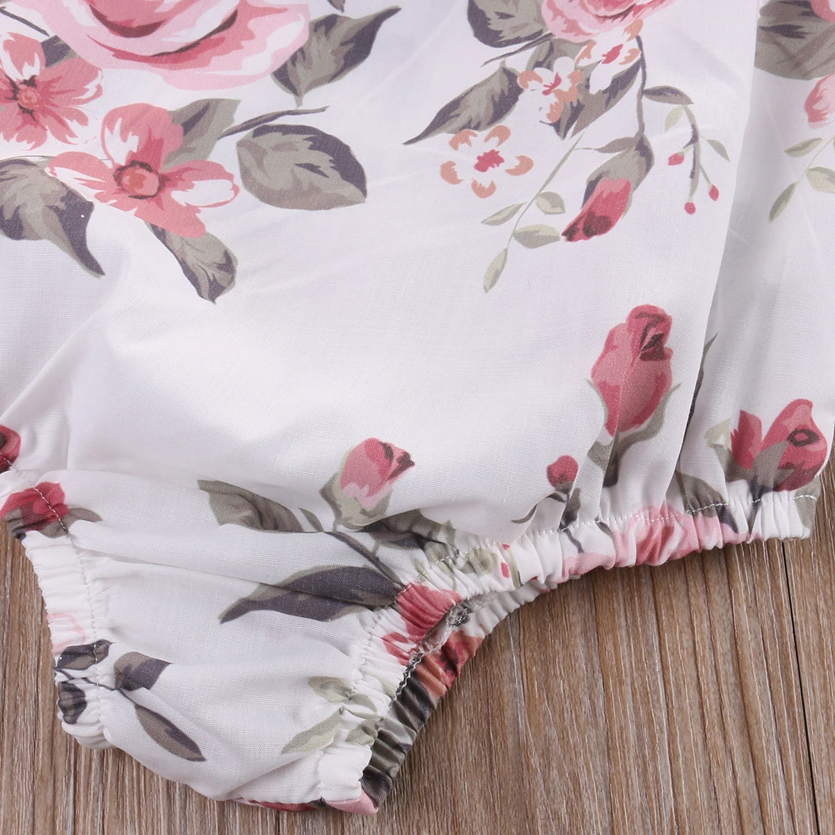 Весенне осенний цветочный длинный рукав Младенческая Девочка ребенок Песочник