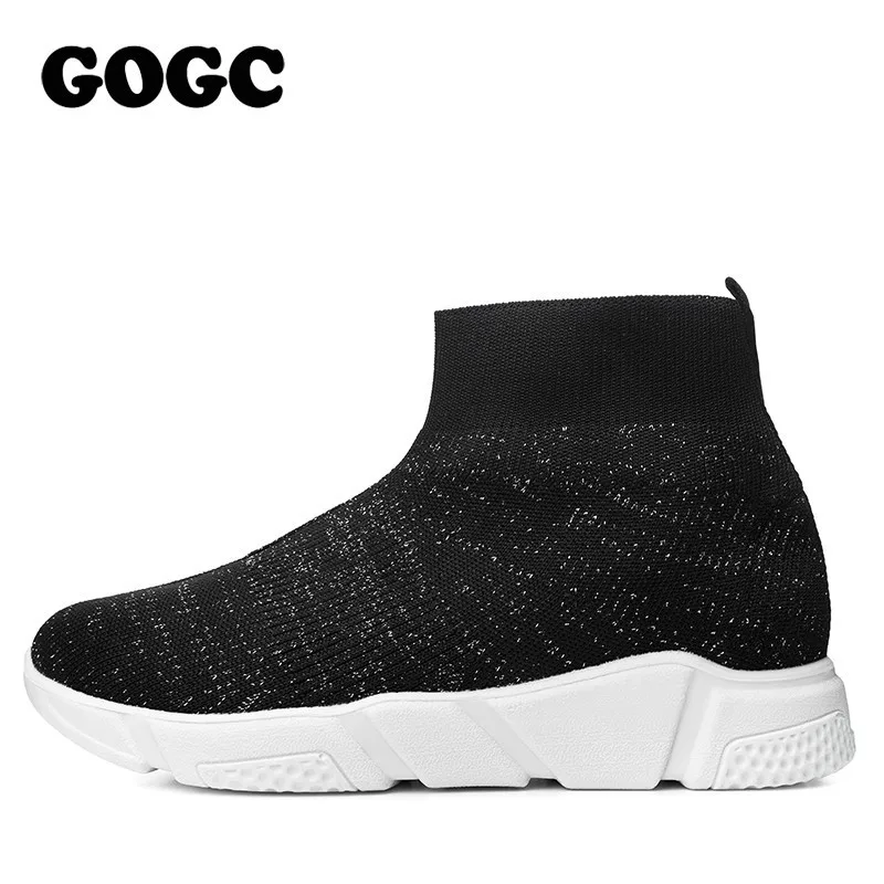 GOGC/летние женские кроссовки Женская дышащая обувь с вязаным верхом Женские носки