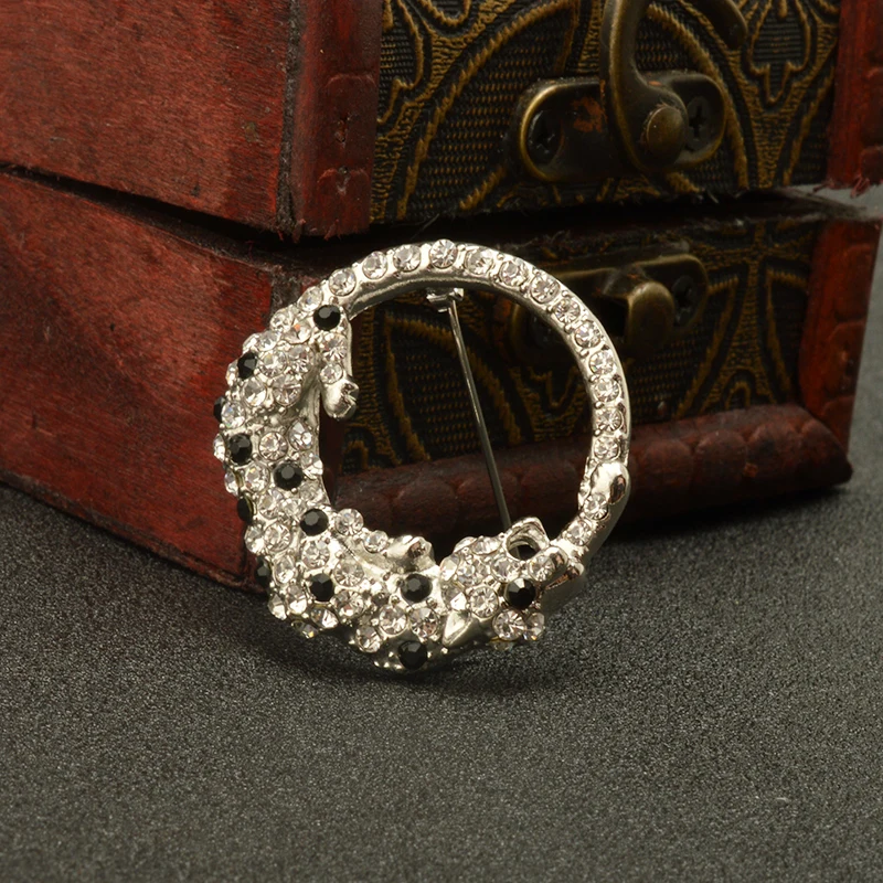 Новинка 2019 модные булавки с леопардовым принтом круглая брошь Мужская булавка