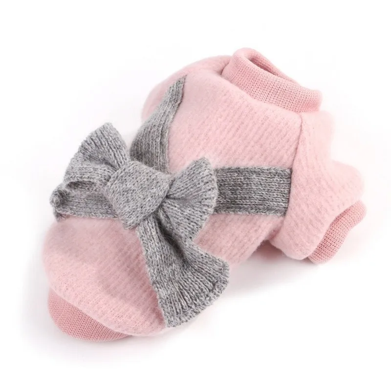 Spring Pet Clothes Elegant Luxury Fur Winter Overcoat For Small Dog Cat Clothes Bowknot Chihuahua