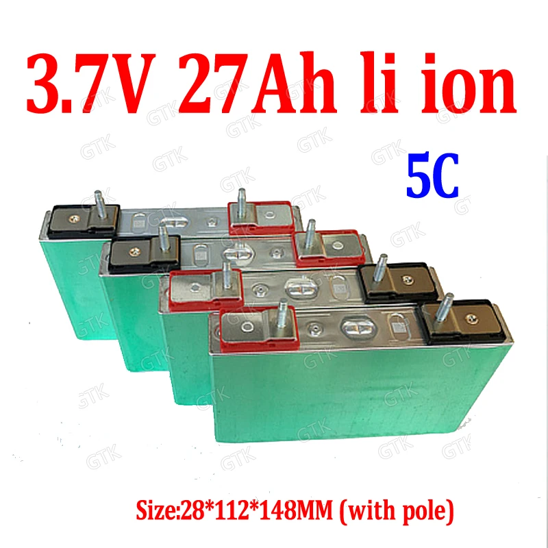 3,7 V 5C 135A высокая скорость разряда 3,7 V 27Ah батарея литий-ионный 30ah bateria для DIY 12V 24v 36V мотоцикла стартер автомобиля