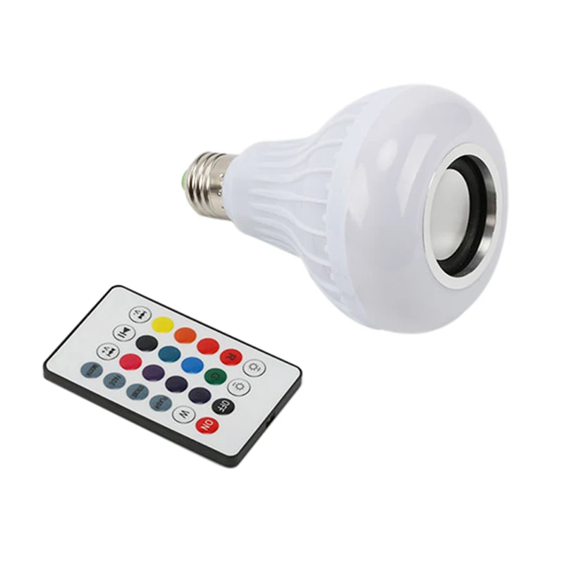 7 Вт умная RGB Bluetooth Колонка Светодиодная лампа для воспроизведения музыки с