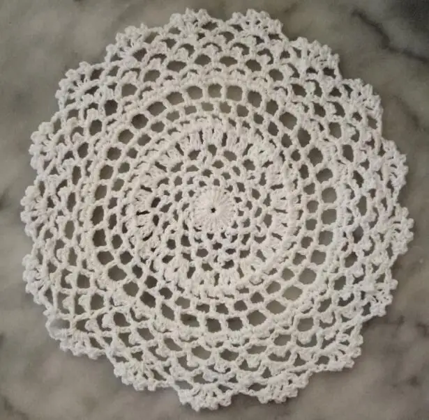20 см круглый винтажный коврик в виде цветов украшенный крючком Настольный
