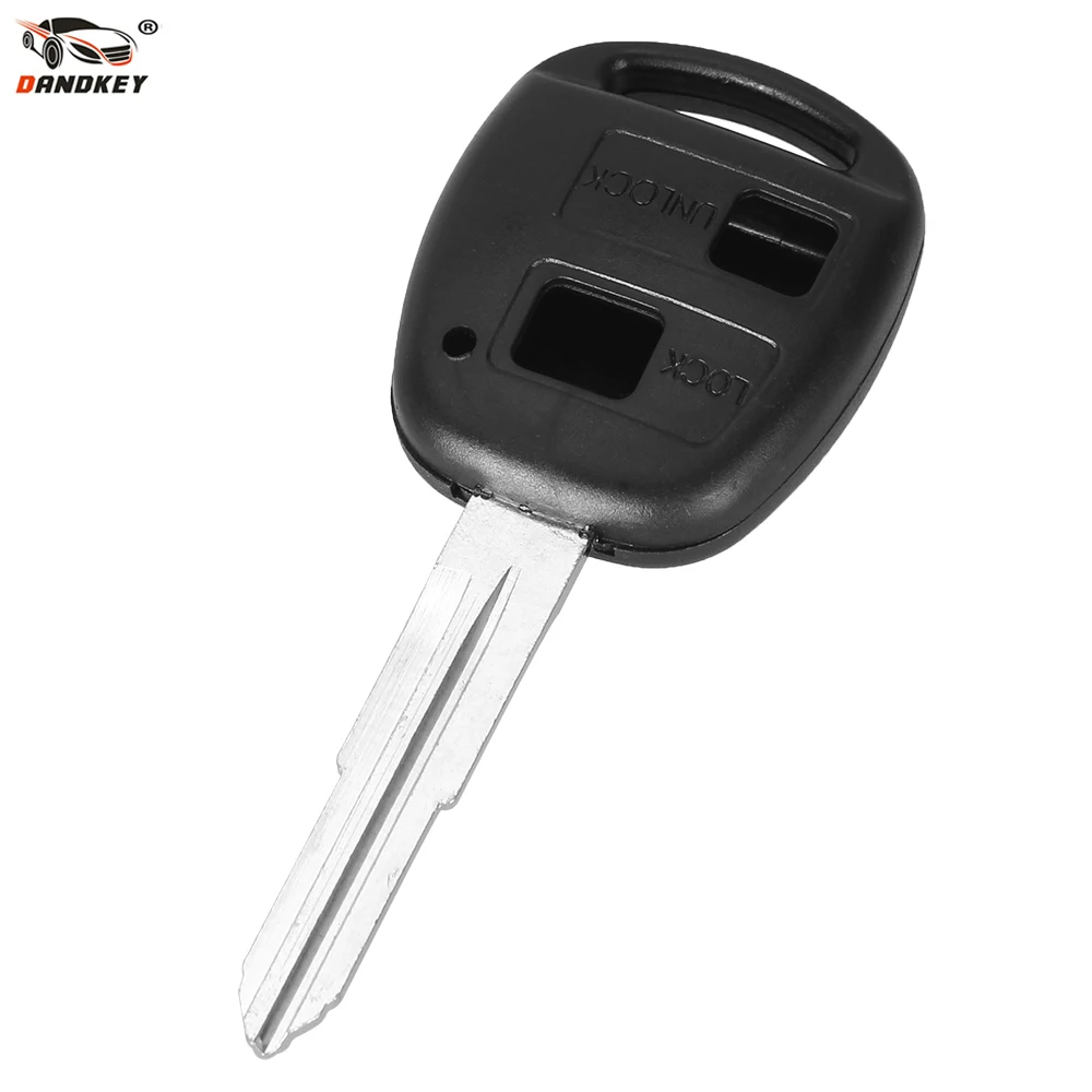DANDKEY 10pcs/lot 2 Buttons Lock and Unlock Remote Key Fob Shell Blade Case Replacement Cover For Toyota Yaris | Автомобили и