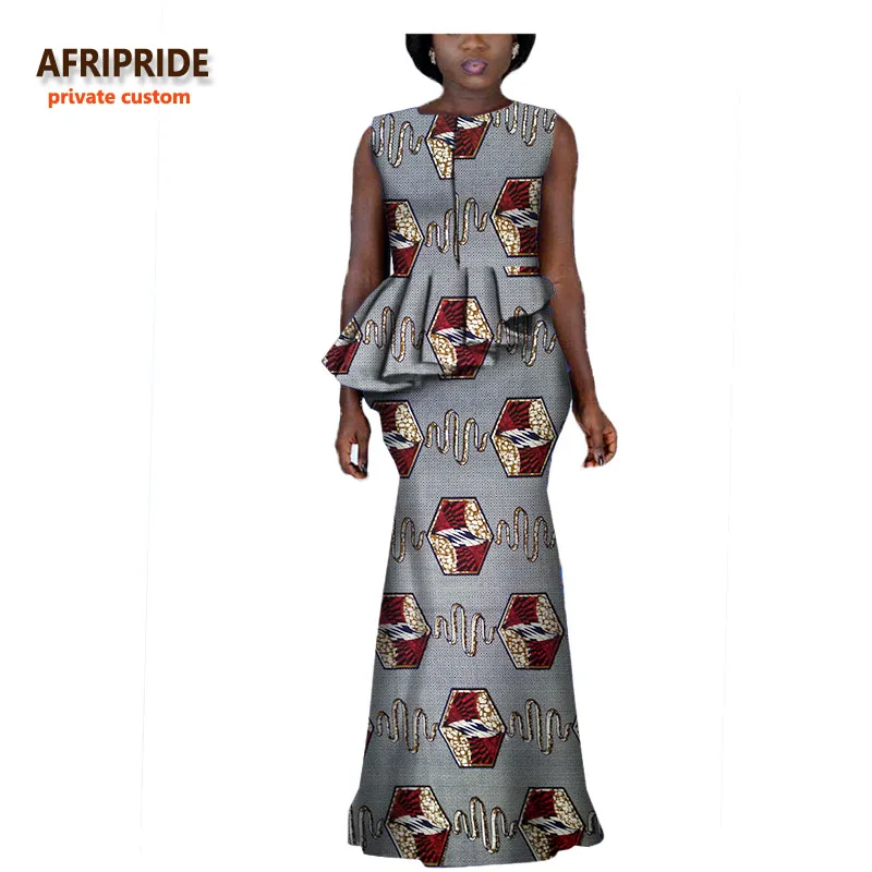 AFRIPRIDE/осеннее женское платье макси в африканском стиле вечерние платья без