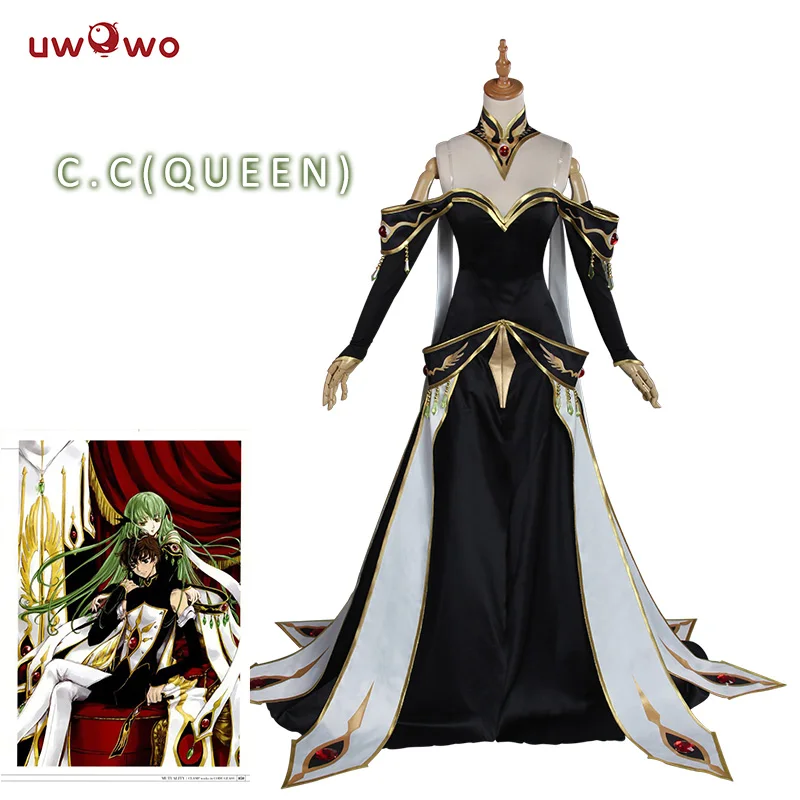 UWOWO CODE GEASS Косплей Lelouch of the Rebellion C. C. Императрицы вер. Костюм Аниме-код GEASS Lelouch of the Rebellion Косплей