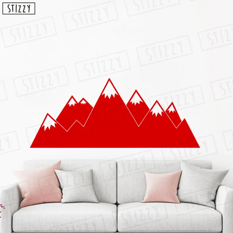Настенная Наклейка stizzy Mountain дизайн наклейки на стену плакат для спальни лесной