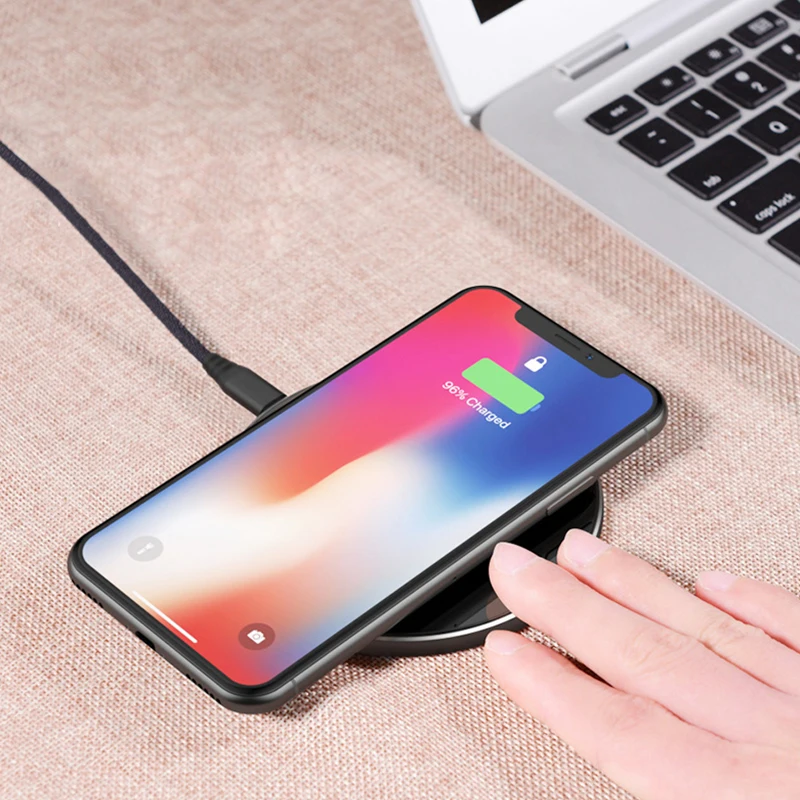 Kabym универсальное беспроводное зарядное устройство для Samsung iPhone 10 8 X зеркальный