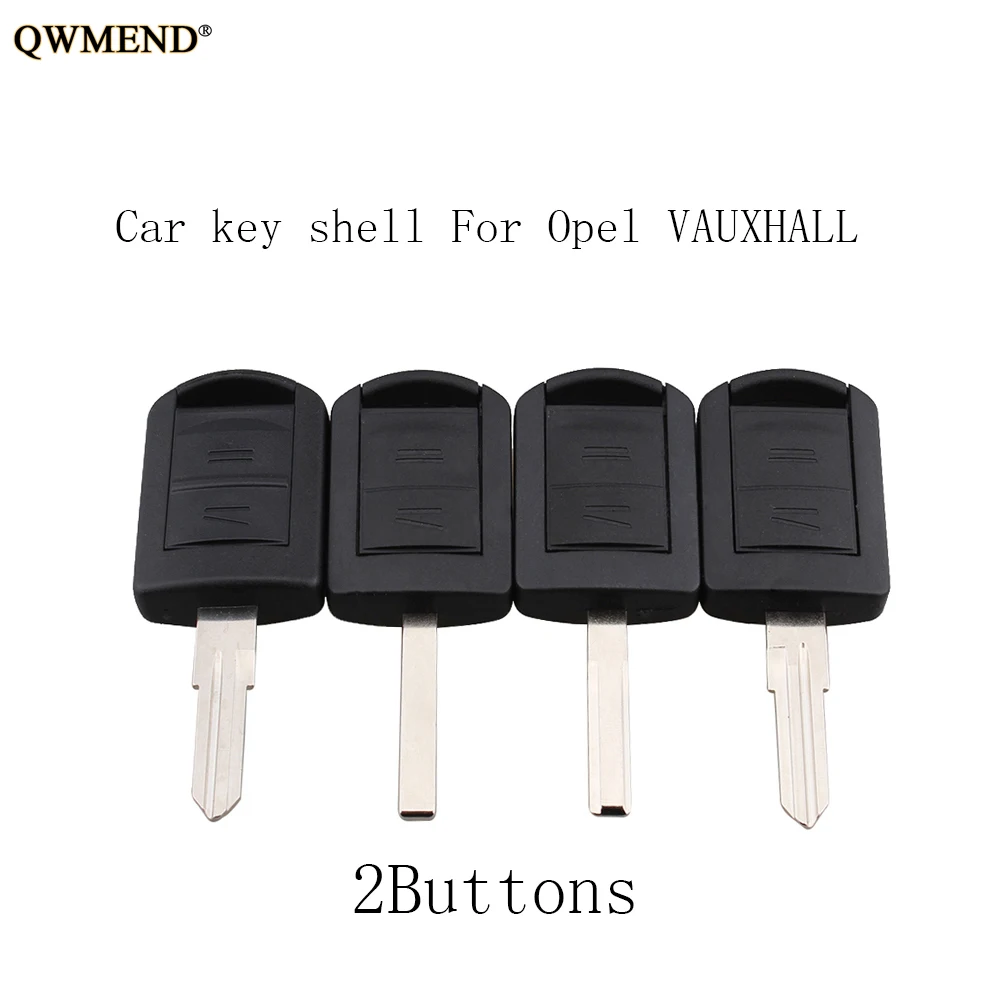 QWMEND 2 кнопки дистанционного ключа оболочки Fob для Vauxhall Opel Corsa Agila Meriva Combo Uncut Blade 5WK48668