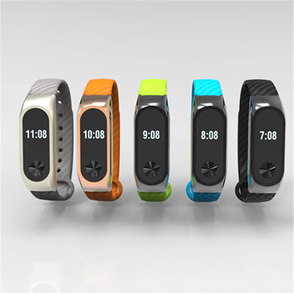 Цветной сменный ремешок Xiaomi Mi Band 2 из углеродного волокна для часов mi band носимые