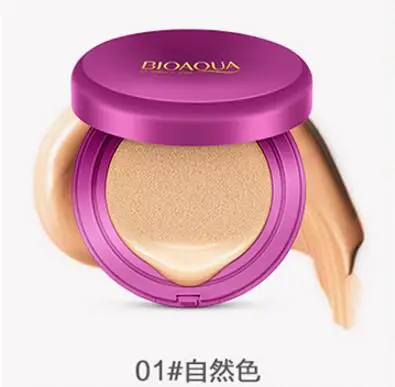 01 Natural 2 шт., воздушная подушка, BB крем, консилер, УВЛАЖНЯЮЩАЯ основа, макияж, корейская косметика для отбеливания, макияж для лица - Цвет: 01 Natural