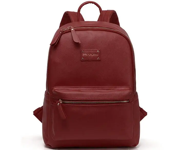 wine red Рюкзак COLORLAND, сумка для детских подгузников, сумки для подгузников, сумка для пеленания для мам и пап, органайзер для детских колясок - Цвет: wine red