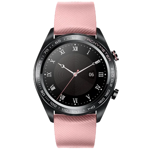 Pink version Новейший huawei honor watch magic smartwatch 1,2 дюймов AMOLED сенсорный экран heartrate мониторинг BT4.2 BLE gps 5ATM водонепроницаемый - Цвет: Pink version