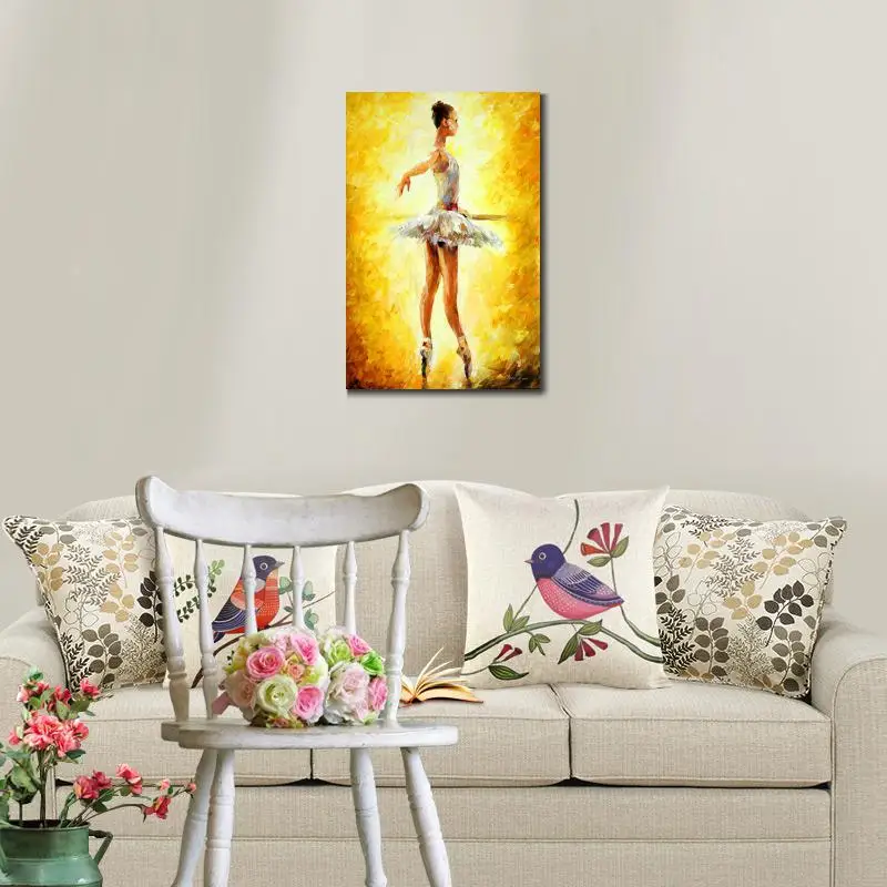 Женские современные картины с палитрой ножей портретное искусство масло на