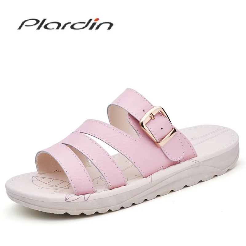 Plardin/женские босоножки женская обувь женские летние удобные на танкетке плоской