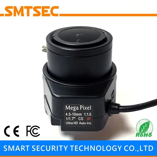 Автоматический радужный объектив видеонаблюдения CS Mount 12MP 4K Ultra HD MegaPixels1/1 7 &quot4 5-10