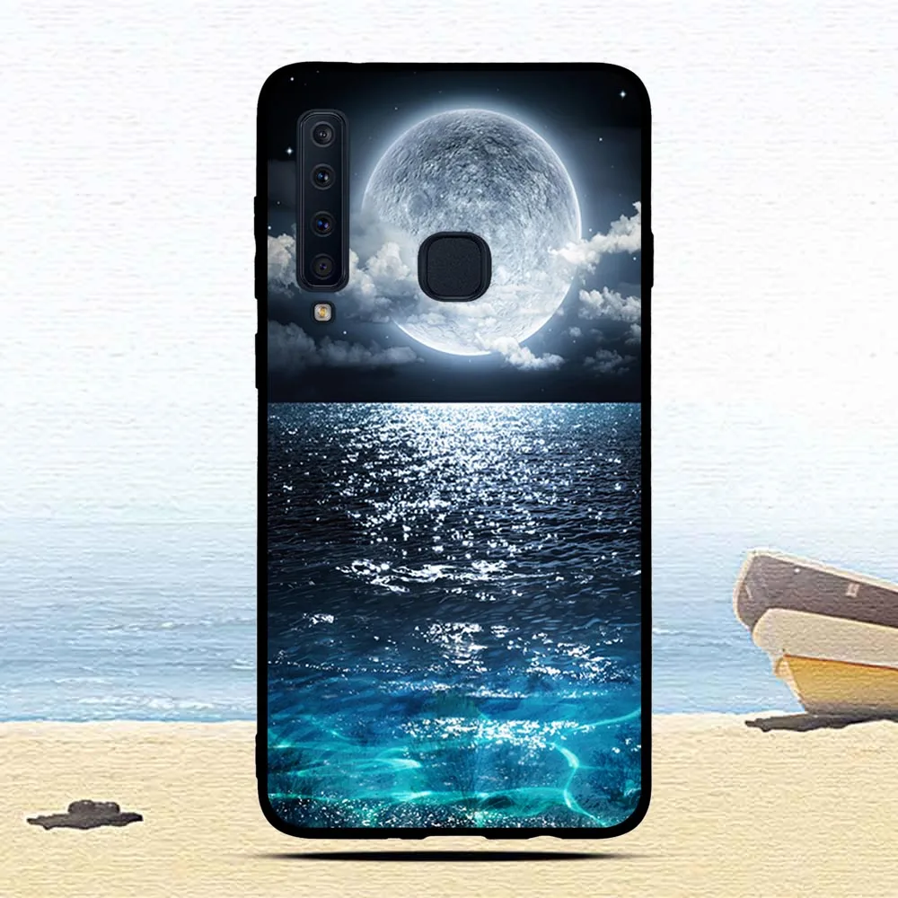 Чехол для телефона Samsung Galaxy A9 2018 силиконовый защитный чехол Star Pro черный матовый
