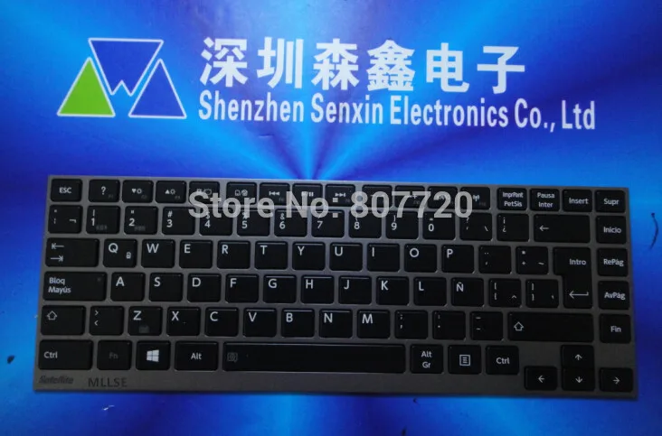 LA Клавиатура с серой рамкой и черными клавишами для Toshiba U900 U920T U940 U840 U800 U800W U835