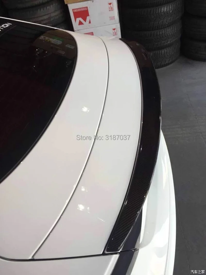 Для Audi A7 2011 2014 Автомобильный Стайлинг углеродное волокно задний спойлер на крыло