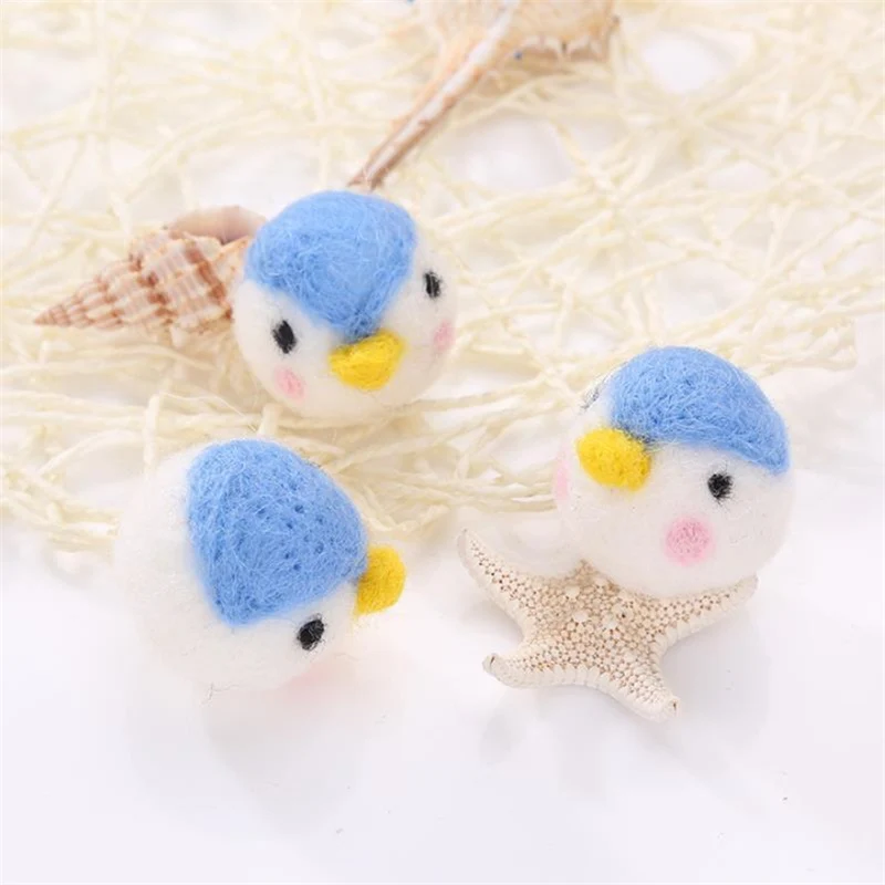 1 PC Handmade Wool Felt Products Elk Bird Frog Carrot for Hair Accessories Keychain Brooch Making DIY Craft Supplies | Дом и сад