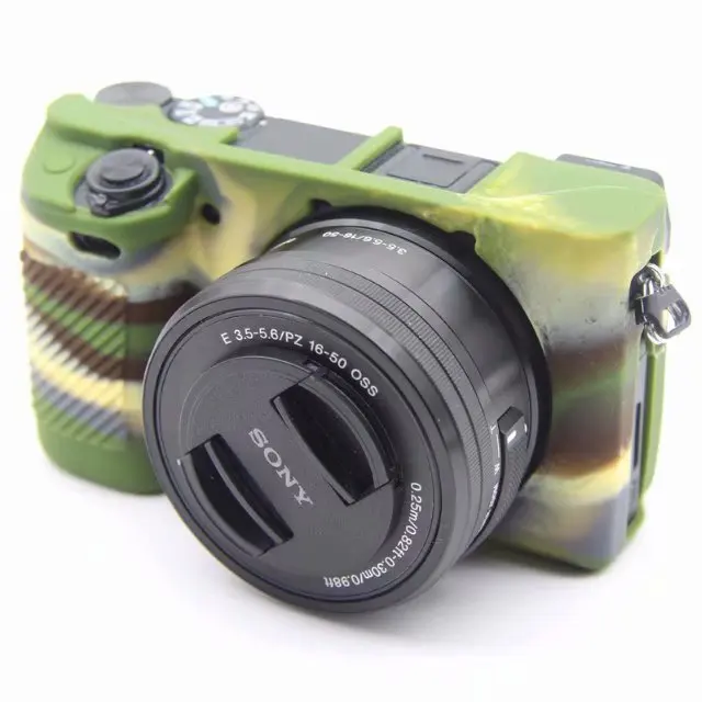 Мягкий силиконовый защитный чехол для камеры Sony Alpha A6000 16-50 мм объектива |