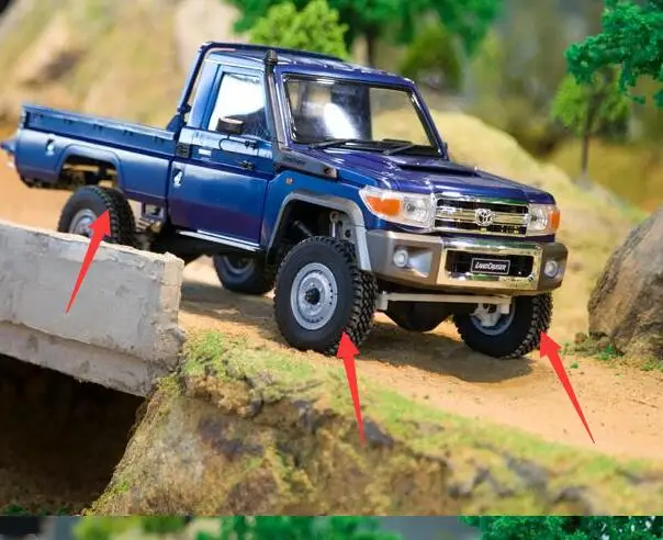 Гусеничные Шины 26 мм X 85 для 1/10 осевого SCX10 RCW4D D90 TAMIYA CC01 HLIUX Toyota Land Cruiser LC70 TF2 LC80 HRAXXAS